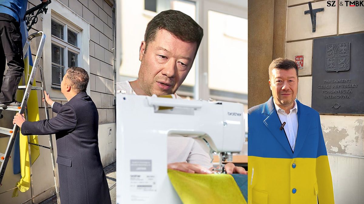 TMBK: Co teď s ní? Okamura má se sundanou ukrajinskou vlajkou plán